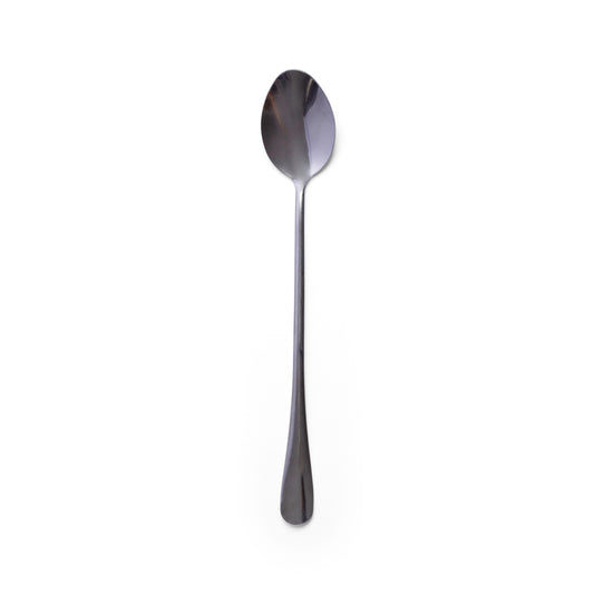 Long handled silver dessert spoon designed for sundaes ice cream milkshakes desserts and sweet treats