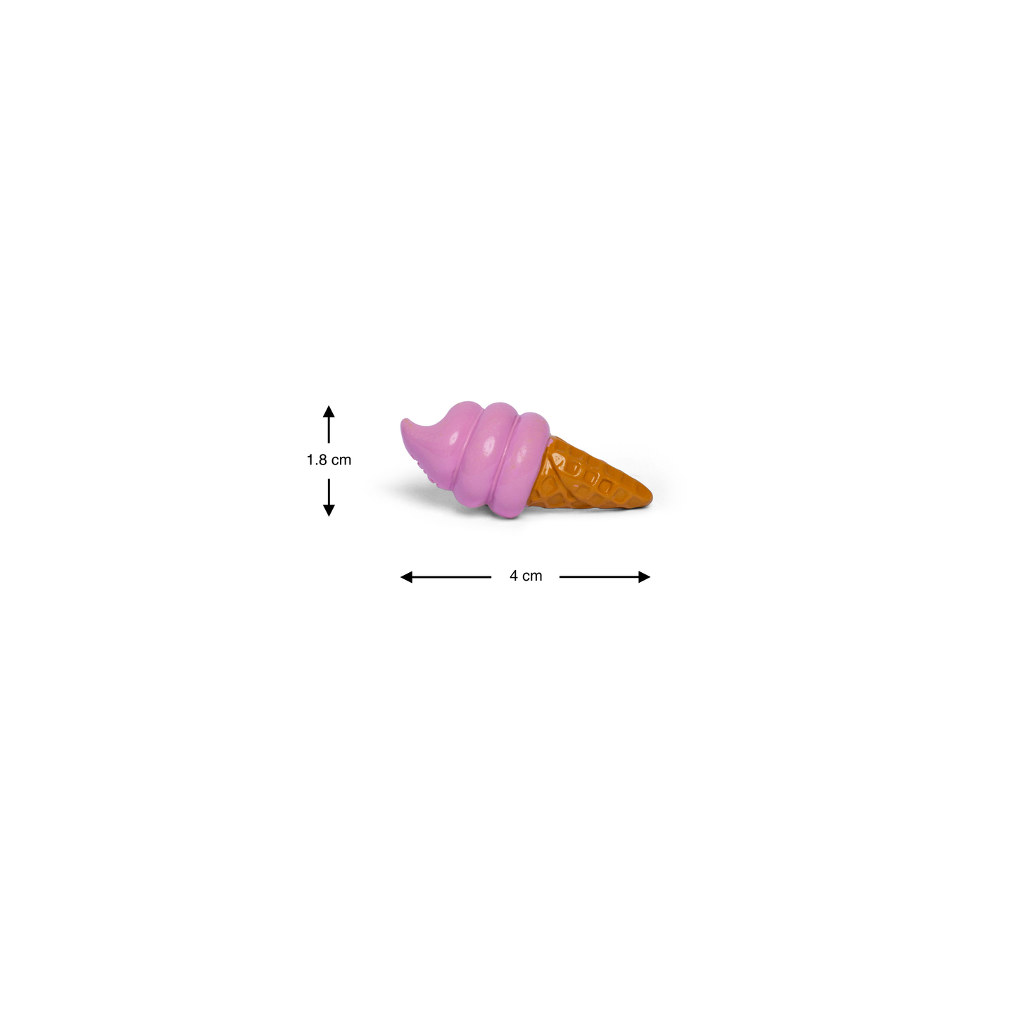 Pink ice cream cone enamel pin badge with pink ice cream swirl perfect for tote bags jackets backpacks and dessert lovers