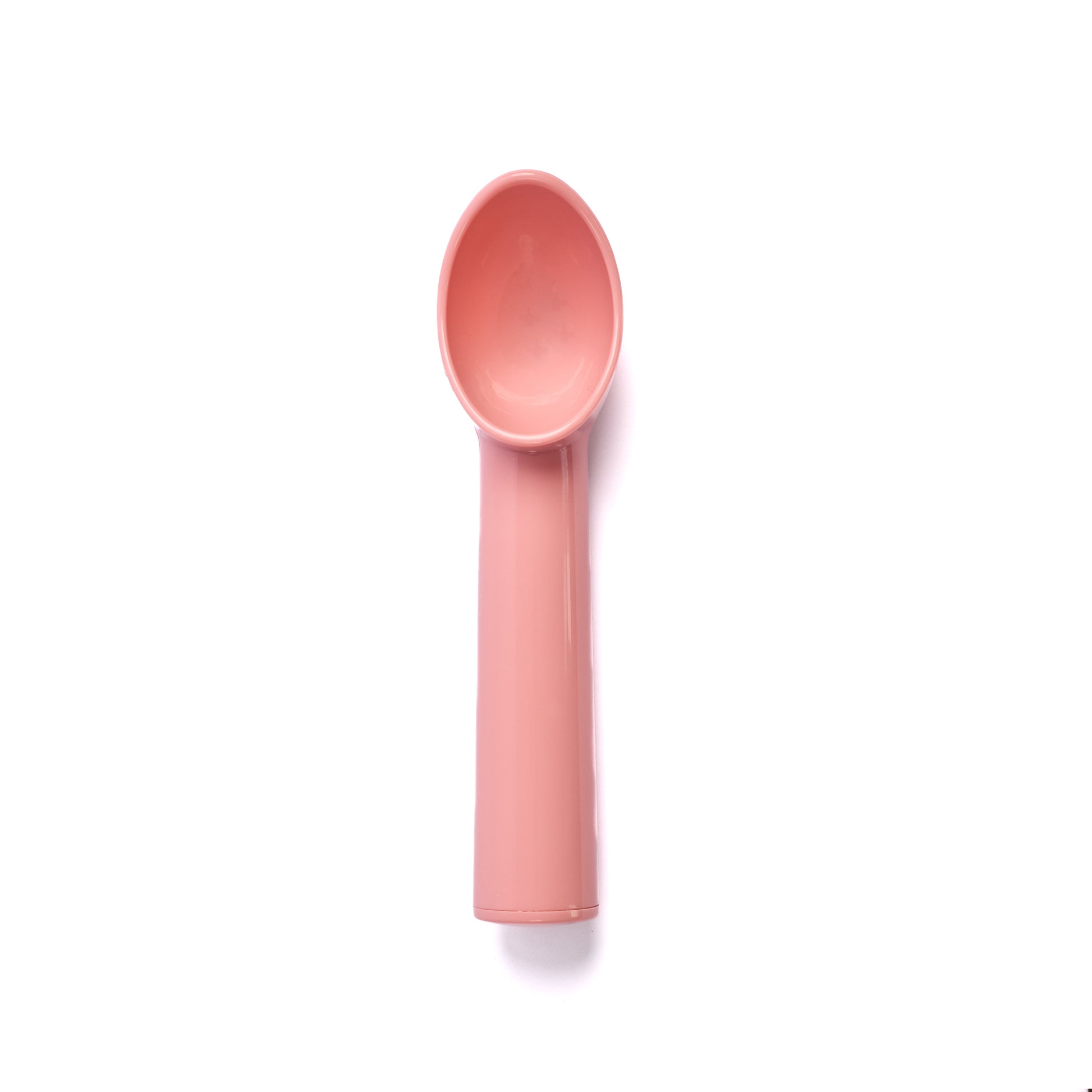 Pink ice cream scoop for serving ice cream gelato sorbet and frozen desserts with ergonomic handle