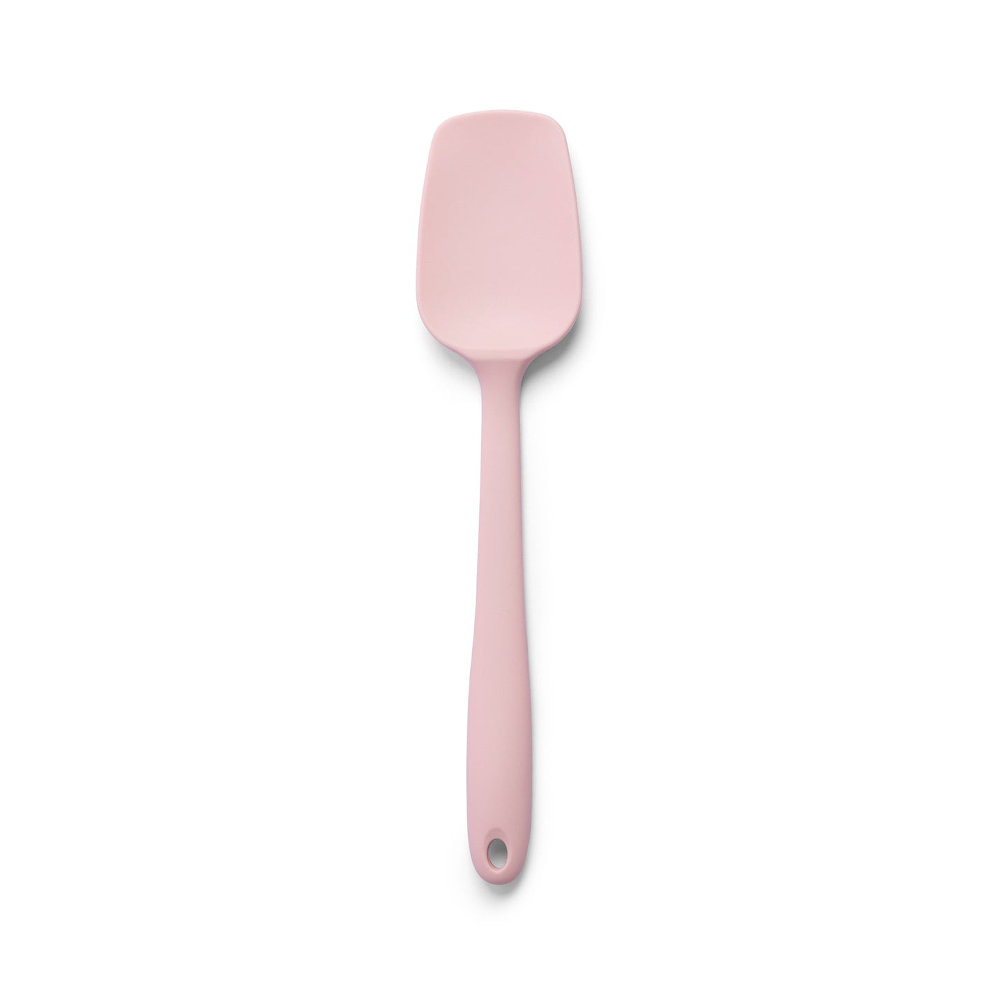 Pink silicone spatula for mixing cake batter scraping bowls folding ingredients spreading frosting and preparing homemade dessert recipes