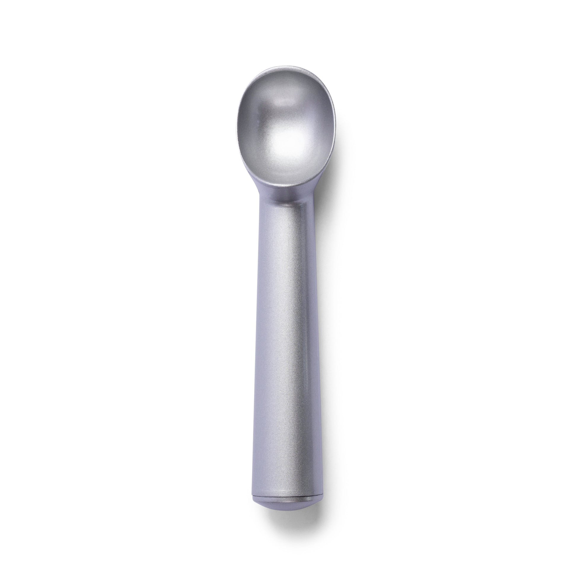 Silver aluminium ice cream scoop for serving ice cream gelato sorbet and frozen desserts