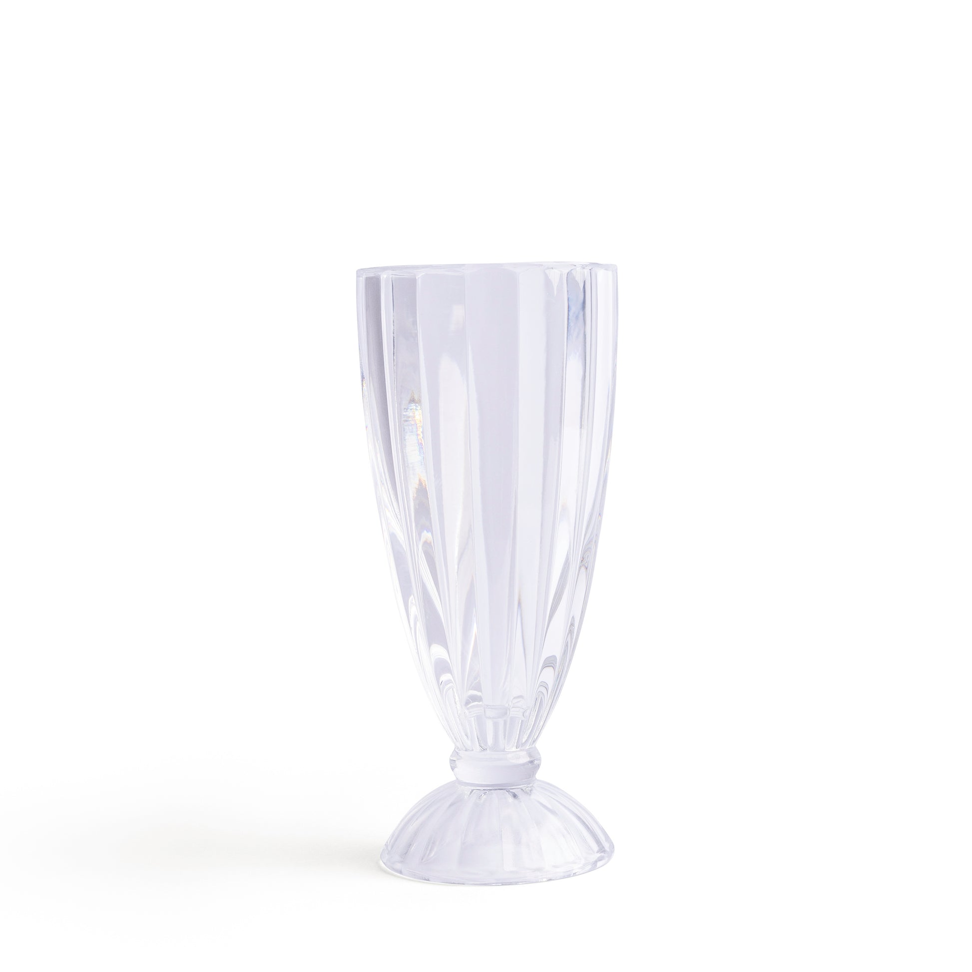 Clear sundae dessert glass for serving ice cream sundaes milkshakes layered desserts and sweet treats
