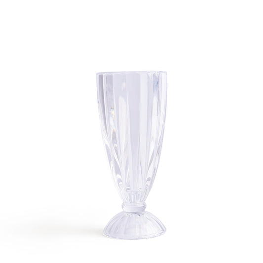 Clear sundae dessert glass for serving ice cream sundaes milkshakes layered desserts and sweet treats