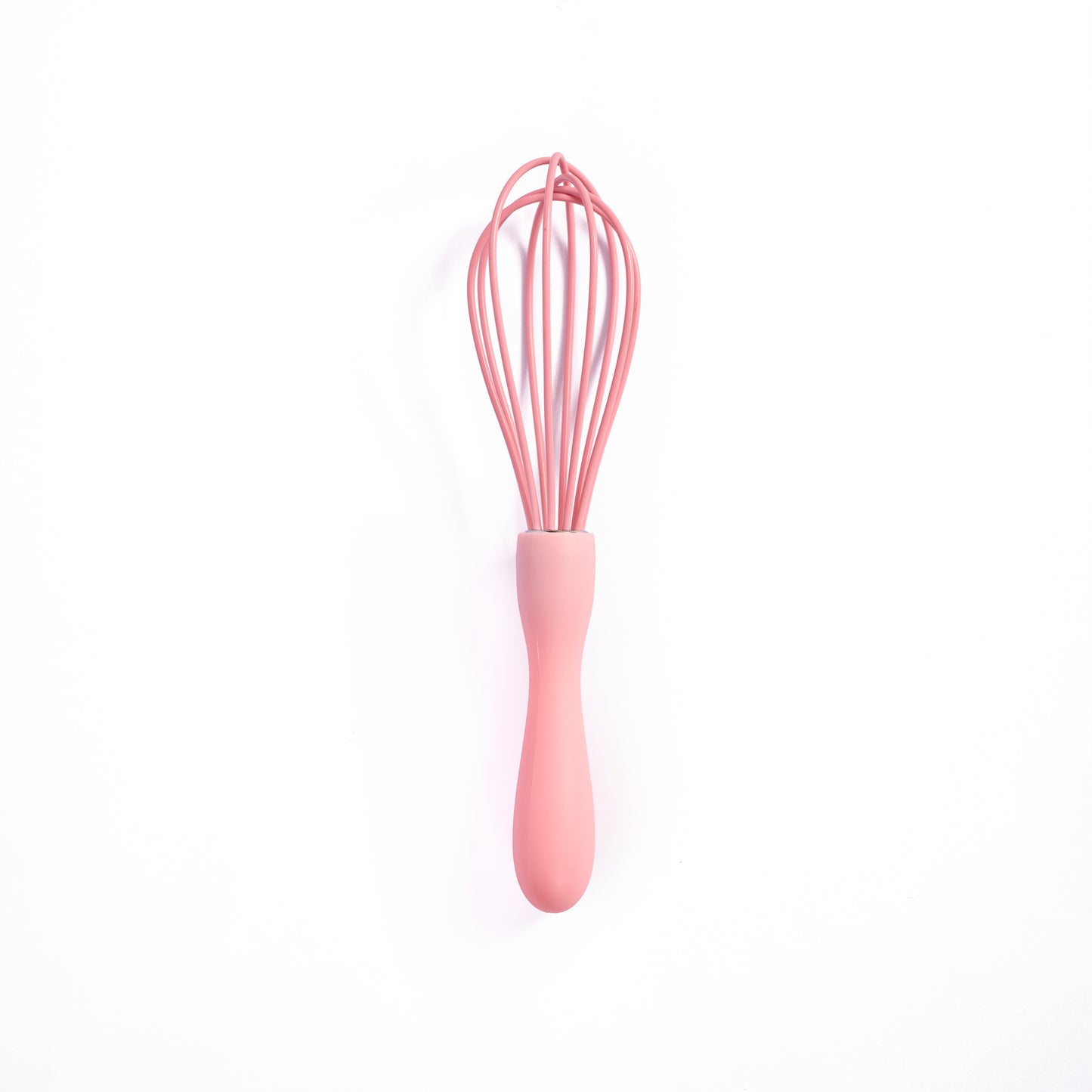 Pink Silicone whisk for baking mixing cake batter cupcake and dessert making