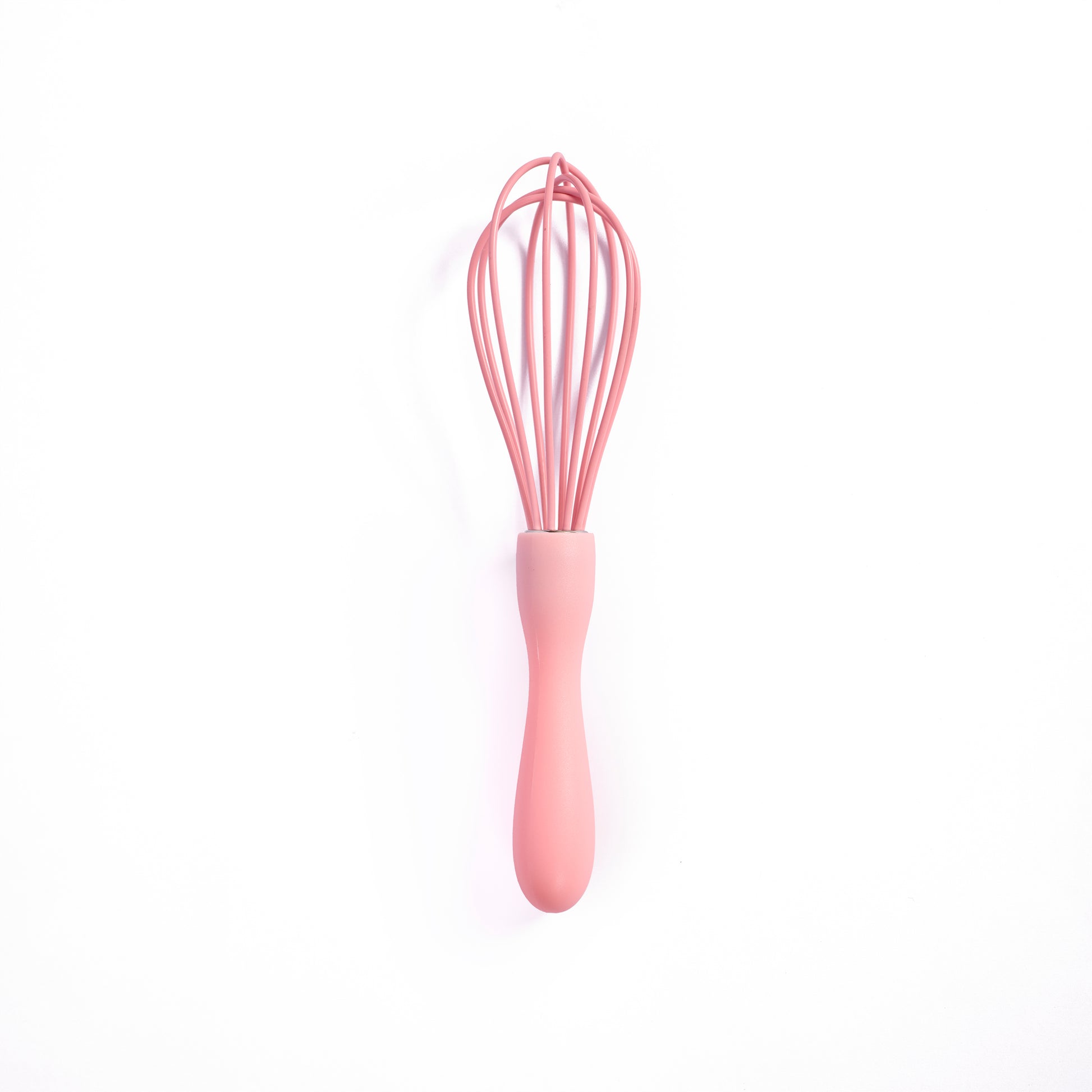 Pink Silicone whisk for baking mixing cake batter cupcake and dessert making